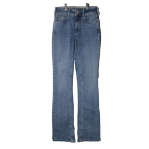 Free People Women's Mid Rise Straight Leg Jeans Size 27 x 32 Light Wash Denim